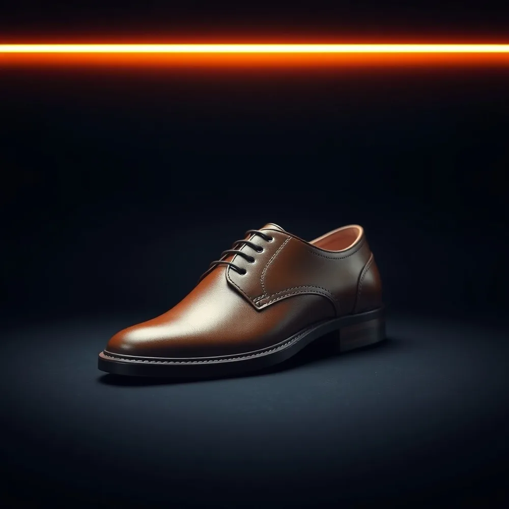 Chaussure orthopédique homme Faubourg, derby en cuir extensible sur fond sombre neutre