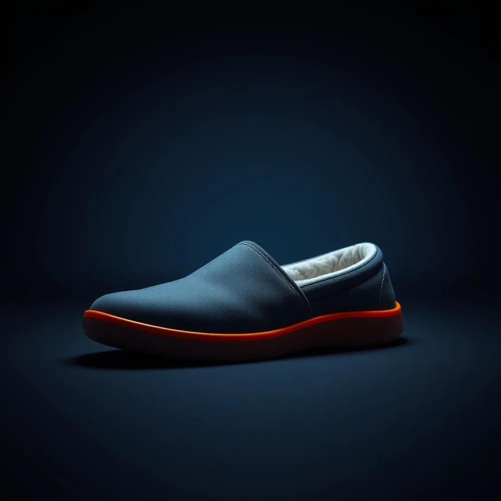 Chaussure orthopédique homme Refuge, chausson médical CHUT sur fond sombre neutre