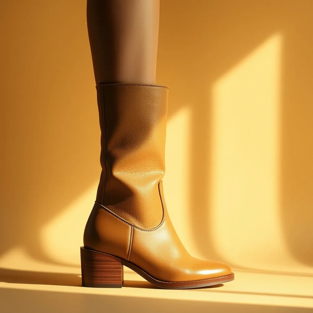 Le Marais, chaussure orthopédique élégante femme, bottine en cuir posée sur un fond crème